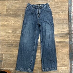 Madewell Blue Wide-Leg High-Rise Jeans